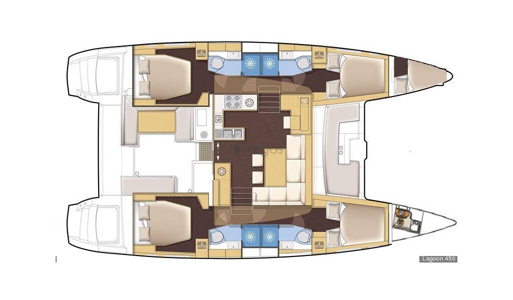 Lagoon 450F layout