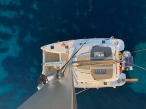 Yacht at sea